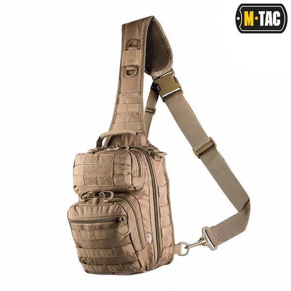 M-Tac Urban Tactical Sling Bag Crossbody Shoulder Pack for Men Hexagon Desig